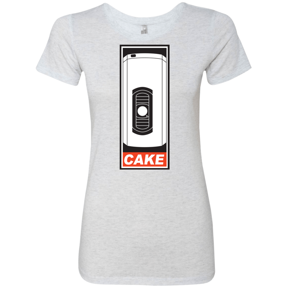 T-Shirts Heather White / Small Cake is a Lie Women's Triblend T-Shirt