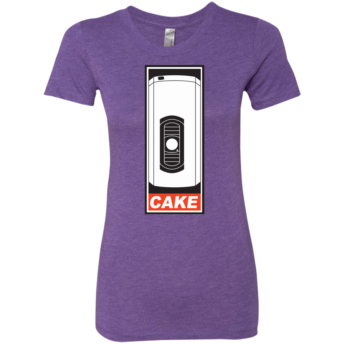 T-Shirts Purple Rush / Small Cake is a Lie Women's Triblend T-Shirt