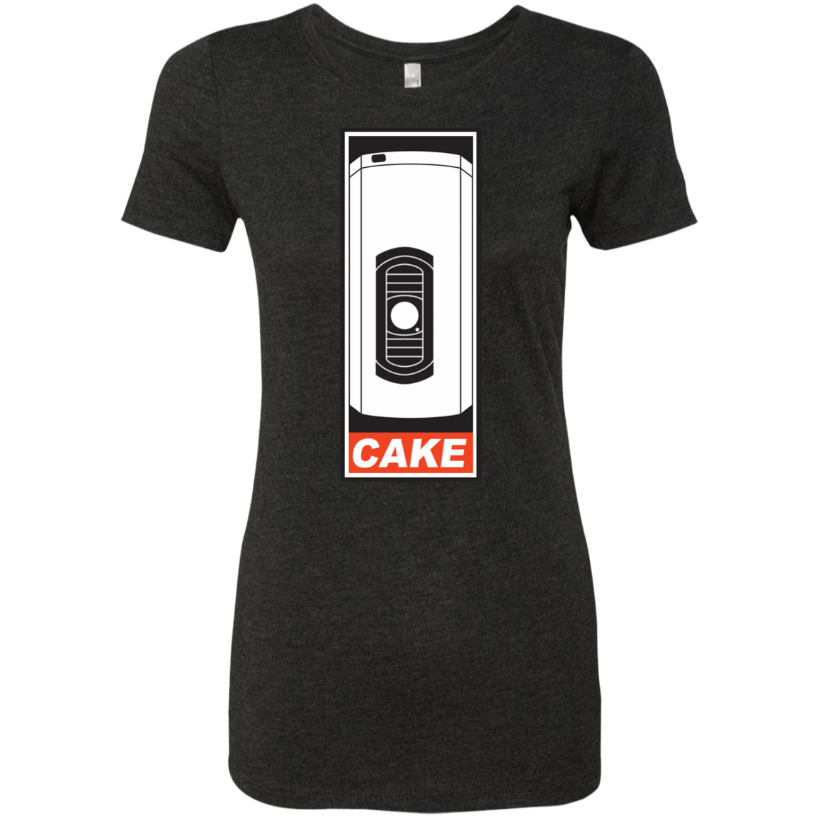 T-Shirts Vintage Black / Small Cake is a Lie Women's Triblend T-Shirt