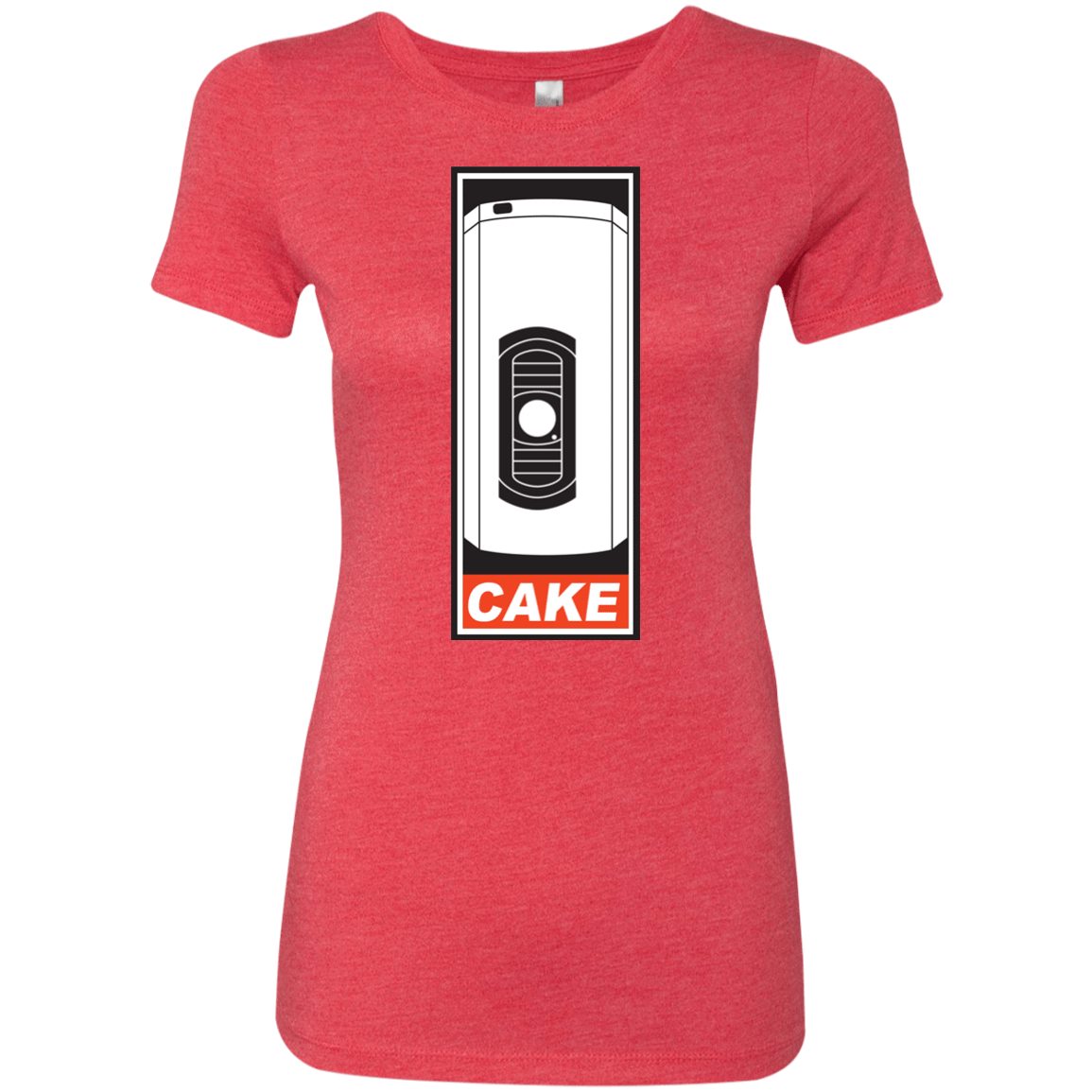 T-Shirts Vintage Red / Small Cake is a Lie Women's Triblend T-Shirt
