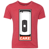T-Shirts Vintage Red / YXS Cake is a Lie Youth Triblend T-Shirt