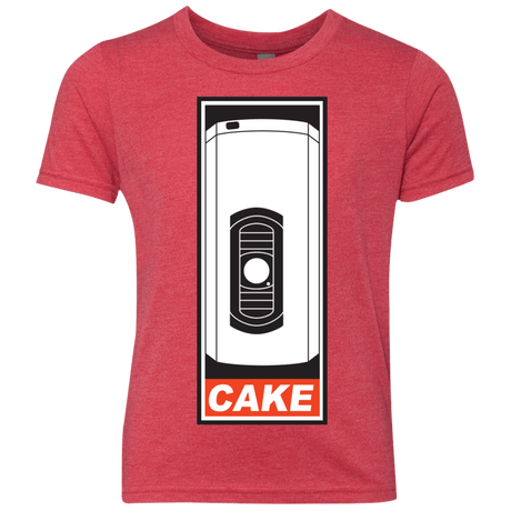 T-Shirts Vintage Red / YXS Cake is a Lie Youth Triblend T-Shirt