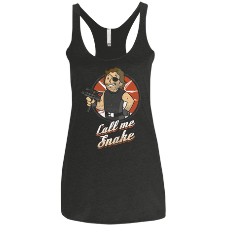 T-Shirts Vintage Black / X-Small Call me Snake Women's Triblend Racerback Tank