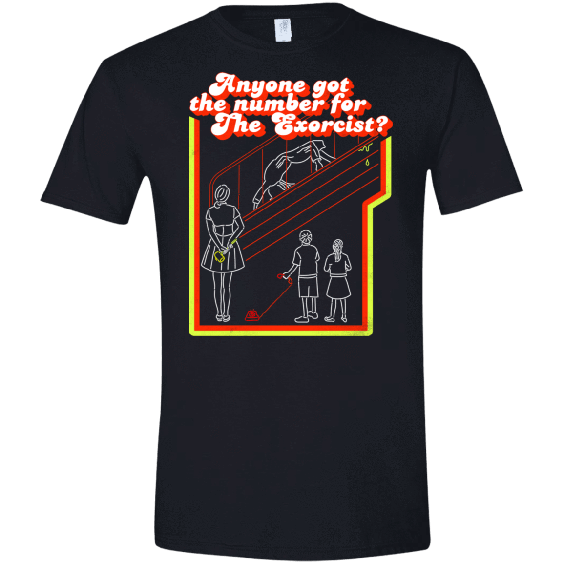 T-Shirts Black / X-Small Call the Exorcist Men's Semi-Fitted Softstyle