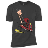 T-Shirts Heavy Metal / YXS Calvin & Deadpool Boys Premium T-Shirt
