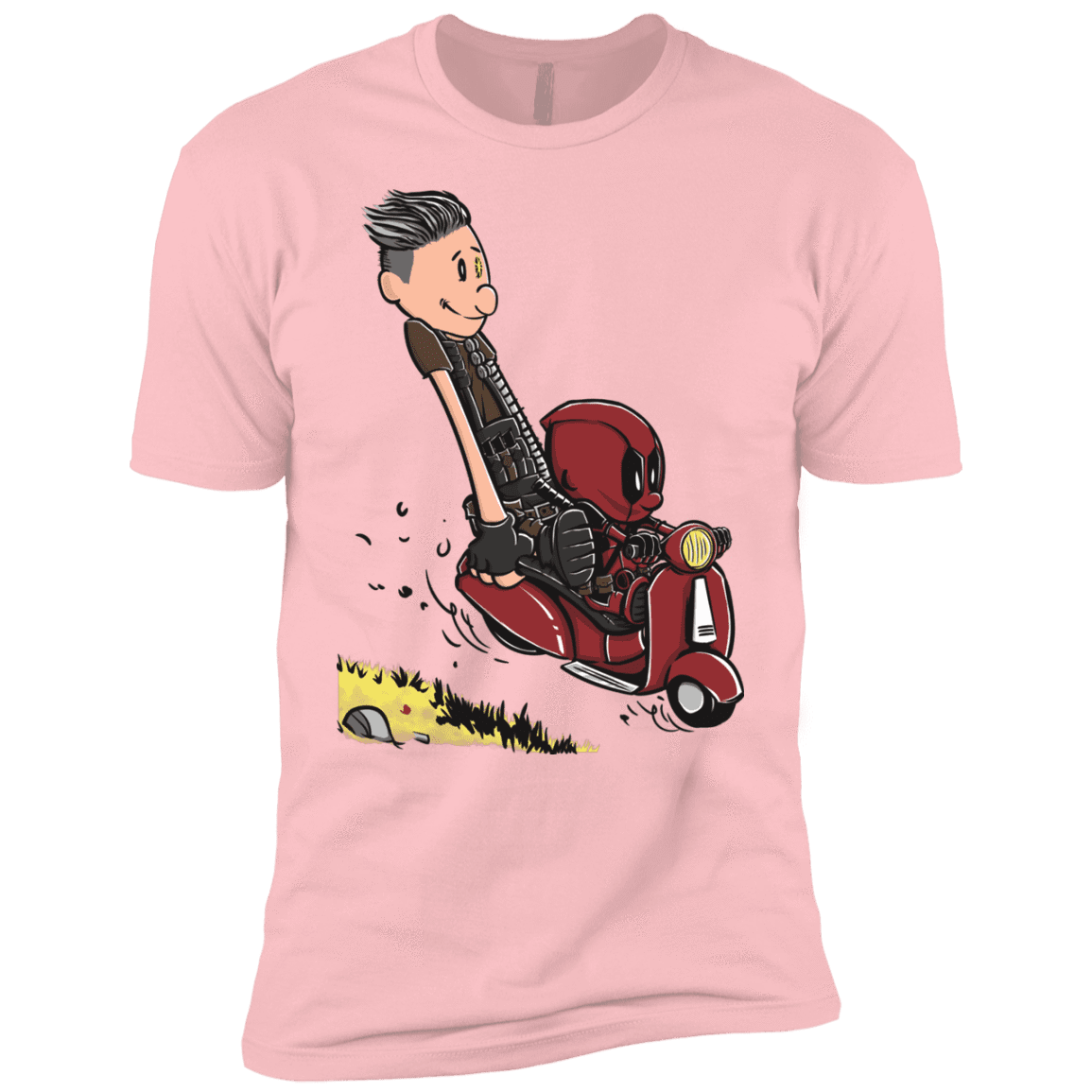 T-Shirts Light Pink / YXS Calvin & Deadpool Boys Premium T-Shirt