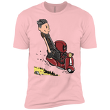 T-Shirts Light Pink / YXS Calvin & Deadpool Boys Premium T-Shirt