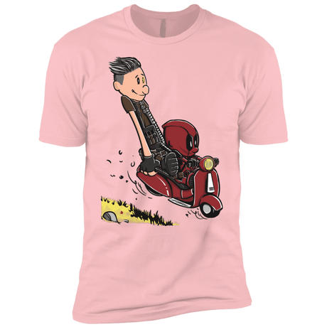 T-Shirts Light Pink / YXS Calvin & Deadpool Boys Premium T-Shirt