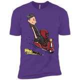 T-Shirts Purple Rush / YXS Calvin & Deadpool Boys Premium T-Shirt