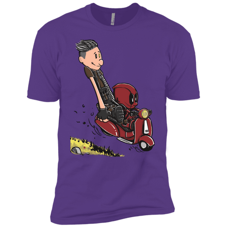 T-Shirts Purple Rush / YXS Calvin & Deadpool Boys Premium T-Shirt