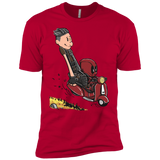T-Shirts Red / YXS Calvin & Deadpool Boys Premium T-Shirt