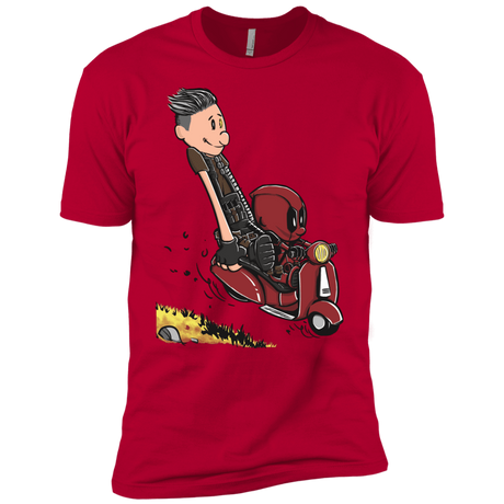 T-Shirts Red / YXS Calvin & Deadpool Boys Premium T-Shirt