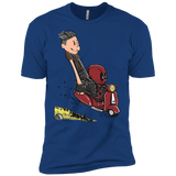 T-Shirts Royal / YXS Calvin & Deadpool Boys Premium T-Shirt