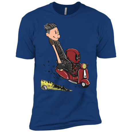 T-Shirts Royal / YXS Calvin & Deadpool Boys Premium T-Shirt