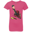 T-Shirts Hot Pink / YXS Calvin & Deadpool Girls Premium T-Shirt