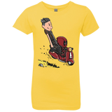 T-Shirts Vibrant Yellow / YXS Calvin & Deadpool Girls Premium T-Shirt