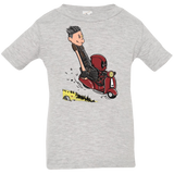 T-Shirts Heather Grey / 6 Months Calvin & Deadpool Infant Premium T-Shirt