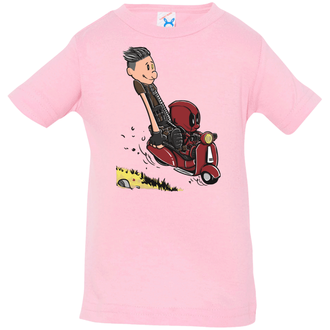 T-Shirts Pink / 6 Months Calvin & Deadpool Infant Premium T-Shirt