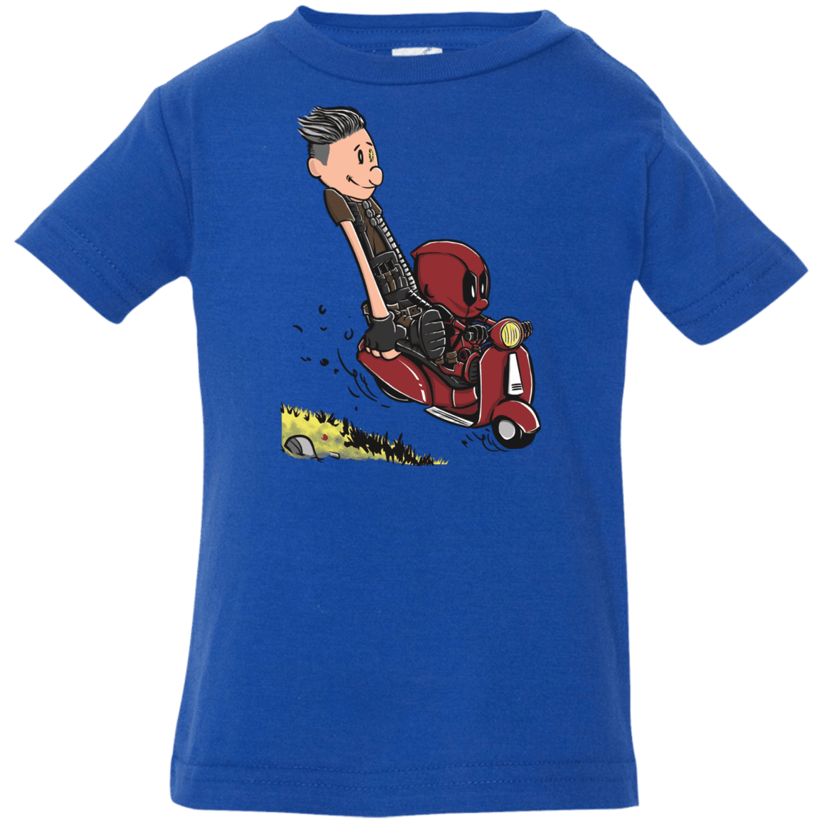 T-Shirts Royal / 6 Months Calvin & Deadpool Infant Premium T-Shirt