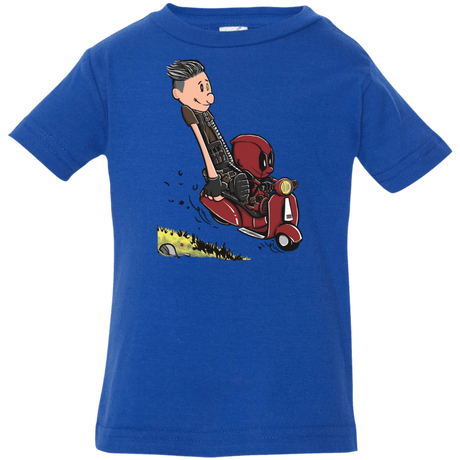 T-Shirts Royal / 6 Months Calvin & Deadpool Infant Premium T-Shirt