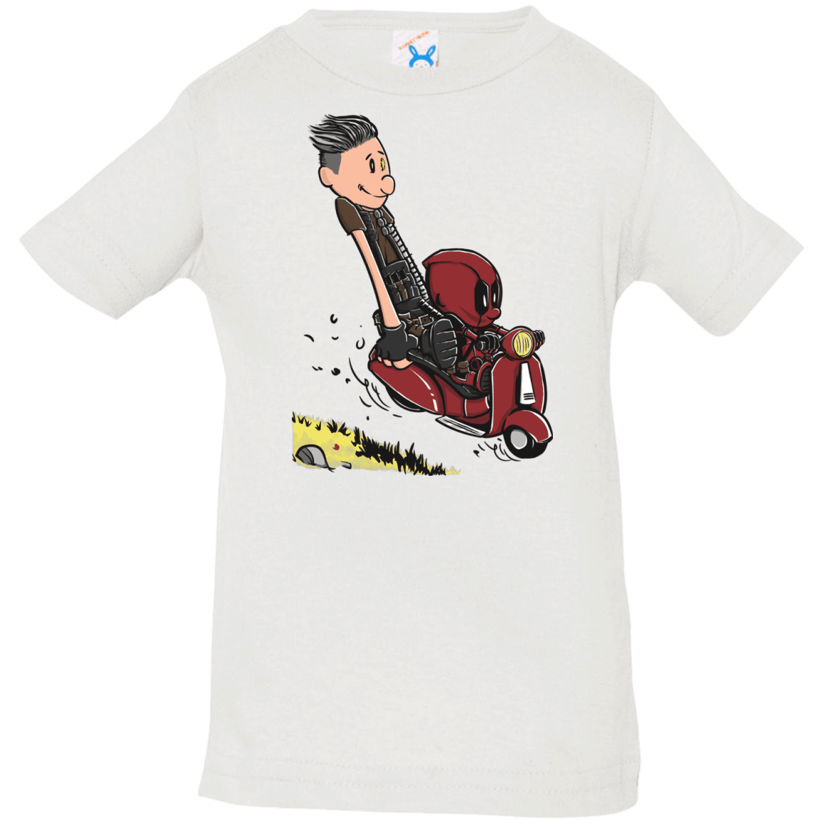 T-Shirts White / 6 Months Calvin & Deadpool Infant Premium T-Shirt