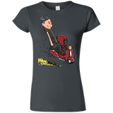 T-Shirts Charcoal / S Calvin & Deadpool Junior Slimmer-Fit T-Shirt