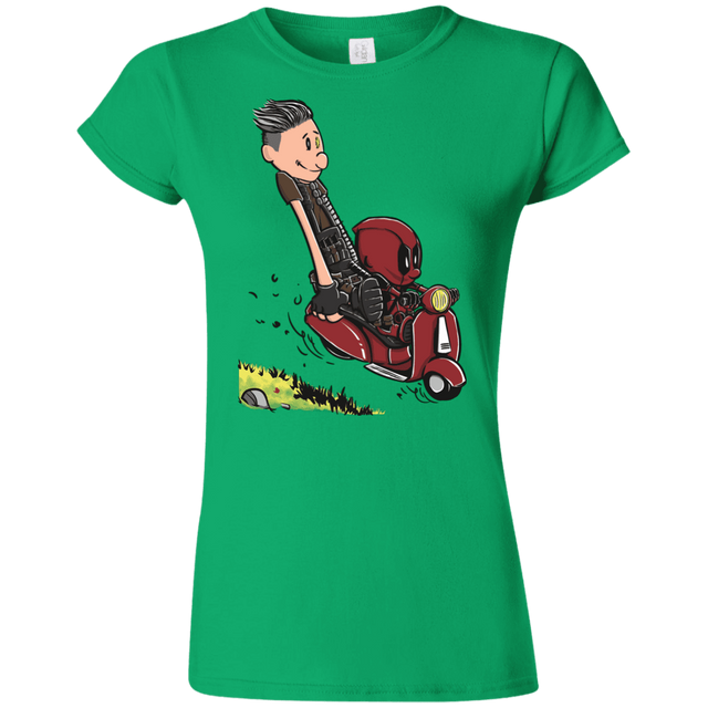 T-Shirts Irish Green / S Calvin & Deadpool Junior Slimmer-Fit T-Shirt