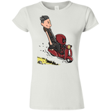 T-Shirts White / S Calvin & Deadpool Junior Slimmer-Fit T-Shirt