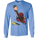 T-Shirts Carolina Blue / S Calvin & Deadpool Men's Long Sleeve T-Shirt