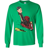 T-Shirts Irish Green / S Calvin & Deadpool Men's Long Sleeve T-Shirt