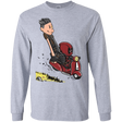 T-Shirts Sport Grey / S Calvin & Deadpool Men's Long Sleeve T-Shirt