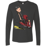 T-Shirts Heavy Metal / S Calvin & Deadpool Men's Premium Long Sleeve
