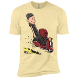 T-Shirts Banana Cream / X-Small Calvin & Deadpool Men's Premium T-Shirt