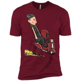 T-Shirts Cardinal / X-Small Calvin & Deadpool Men's Premium T-Shirt