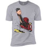 T-Shirts Heather Grey / X-Small Calvin & Deadpool Men's Premium T-Shirt