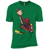 T-Shirts Kelly Green / X-Small Calvin & Deadpool Men's Premium T-Shirt