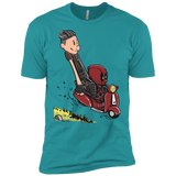 T-Shirts Tahiti Blue / X-Small Calvin & Deadpool Men's Premium T-Shirt