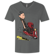 T-Shirts Heavy Metal / X-Small Calvin & Deadpool Men's Premium V-Neck