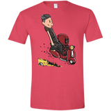 T-Shirts Heather Red / S Calvin & Deadpool Men's Semi-Fitted Softstyle