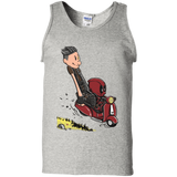 T-Shirts Ash / S Calvin & Deadpool Men's Tank Top
