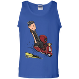 T-Shirts Royal / S Calvin & Deadpool Men's Tank Top