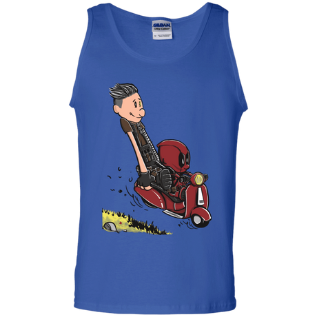 T-Shirts Royal / S Calvin & Deadpool Men's Tank Top
