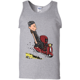 T-Shirts Sport Grey / S Calvin & Deadpool Men's Tank Top