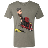 T-Shirts Venetian Grey / S Calvin & Deadpool Men's Triblend T-Shirt