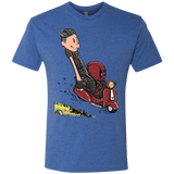 T-Shirts Vintage Royal / S Calvin & Deadpool Men's Triblend T-Shirt