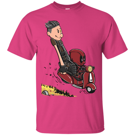 T-Shirts Heliconia / S Calvin & Deadpool T-Shirt