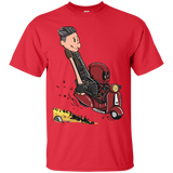 T-Shirts Red / S Calvin & Deadpool T-Shirt