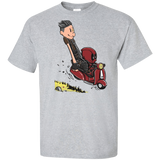 T-Shirts Sport Grey / XLT Calvin & Deadpool Tall T-Shirt