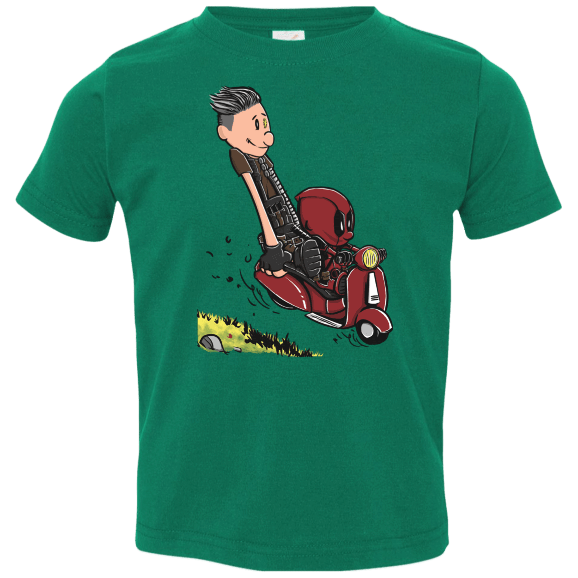 T-Shirts Kelly / 2T Calvin & Deadpool Toddler Premium T-Shirt