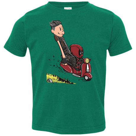 T-Shirts Kelly / 2T Calvin & Deadpool Toddler Premium T-Shirt